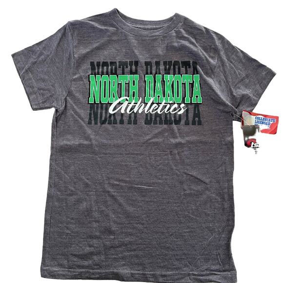 OVB NCAA North Dakota Athletics Short Sleeve Tee Grey - Men's Size XL - Picture 1 of 3